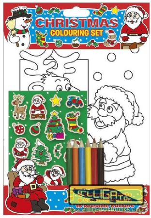 wrapped christmas colouring set  wrapped grotto gifts for